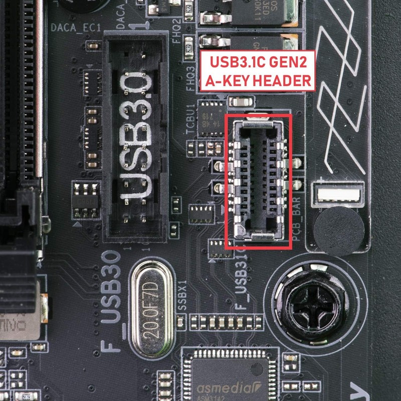 Internal 3.1 10G Gen 2 20Pin AKey Header Extension Cable USB 2.0 to 3.0 10cm gallery