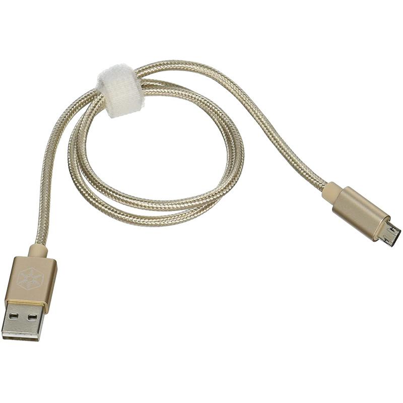 Silverstone CPU01G-500 Reversible USB-A to Reversible Micro-B Cable