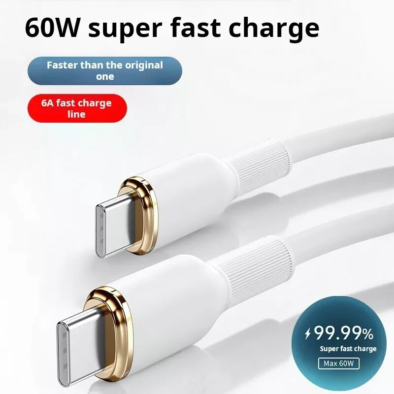 Original 60W IPhone 16 15 Pro Max Plus USB-C Cable Fast Charger Type C Cord 5FT gallery