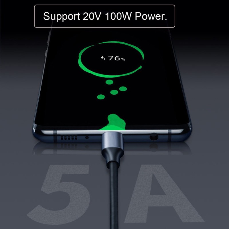 Chenyang 10Gbps 100W Data Cable 90 Degree Up Down Angled to Straight gallery