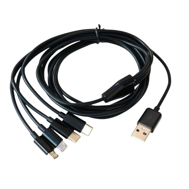 Compactly USB MultiCharging Cable for Type C and Micros USB Use 78.74inch gallery