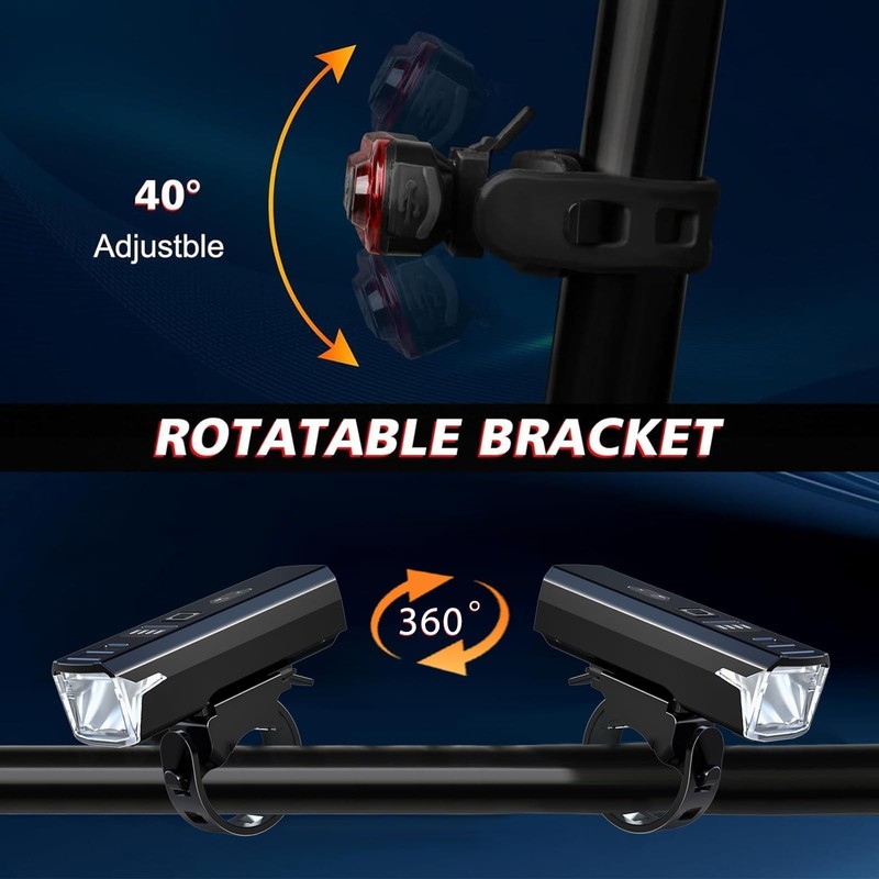 Bike Lights,Chasinglee USB Rechargeable Bicycle Lights, Super Bright 1200 Lum... gallery