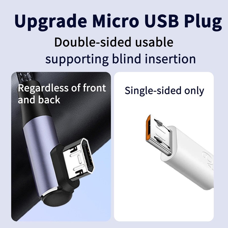 Right Angle USB to Micro USB Cable, 90Degree Micro USB Blind Plug to Charger ... gallery