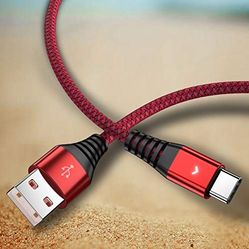 1ft Short Nylon Braided USB Type C Cable A 2.0 to USB C Fast Charging Cord gallery