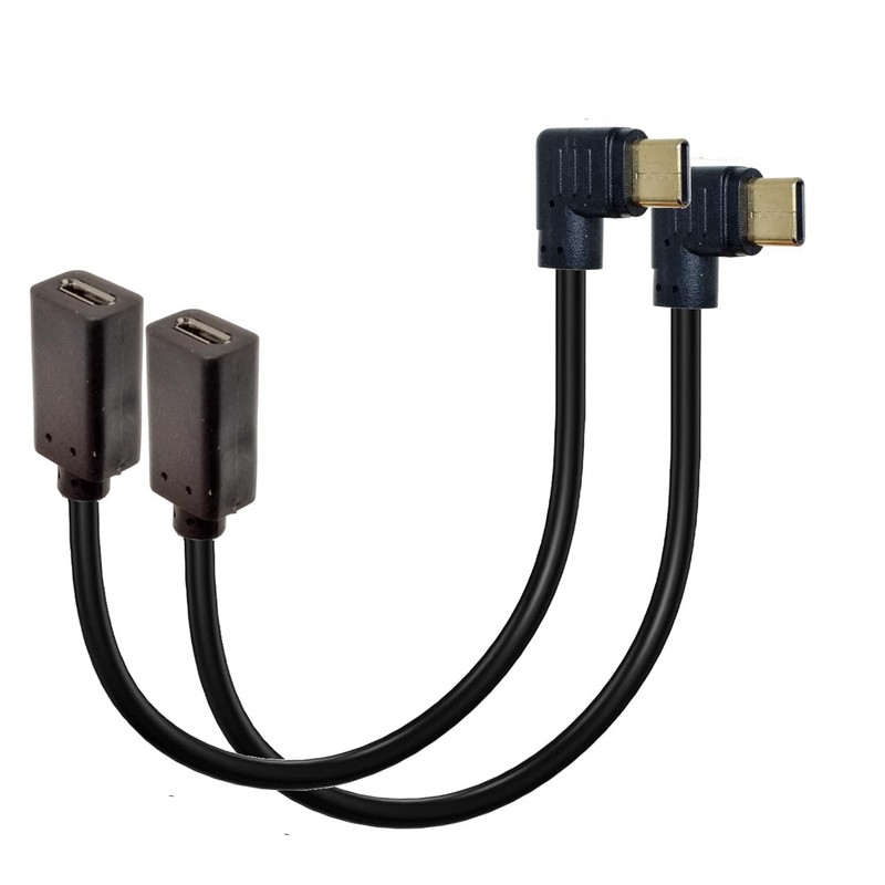 USB C to Micro USB Cable, 90 Degree USB Type C (USB-C) Male to Micro USB Fema…