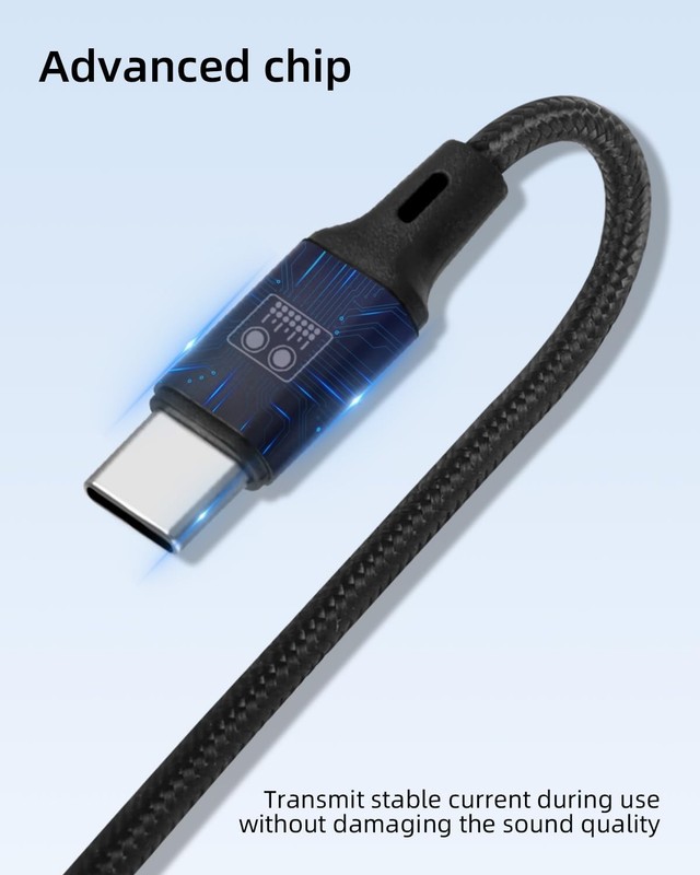 USB C OTG Sound Card Cable, 2 in 1 Type C Sound Card Audio Cable for Live Str... gallery