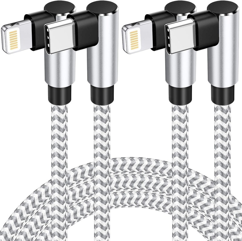 2Pack 6FT USB C to Lightning Cable Apple MFi Certified, Long iPhone Fast Chargin