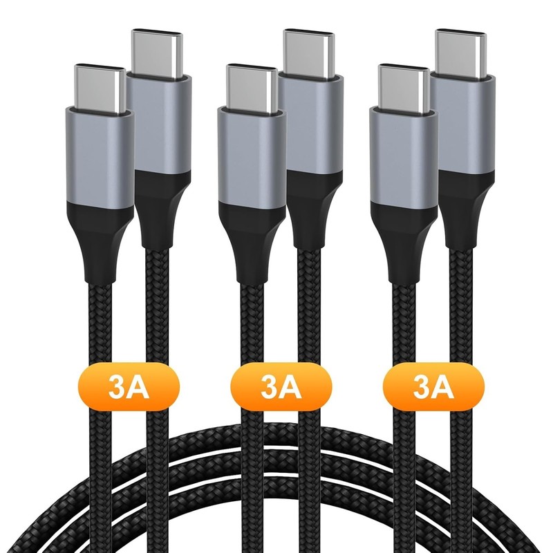 Fast Charging USB Type C Cable 60W, 3-Pack (3ft/6ft/6ft) - High Speed & Durable gallery