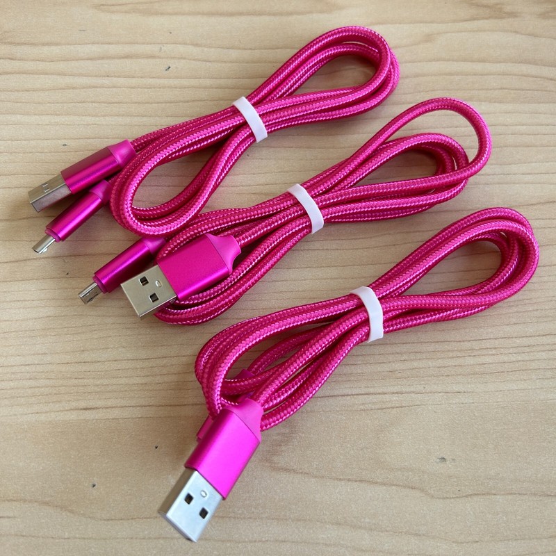 3-Pack Micro USB Fast Charger Data Sync Cable Cord Samsung LG HTC Android gallery