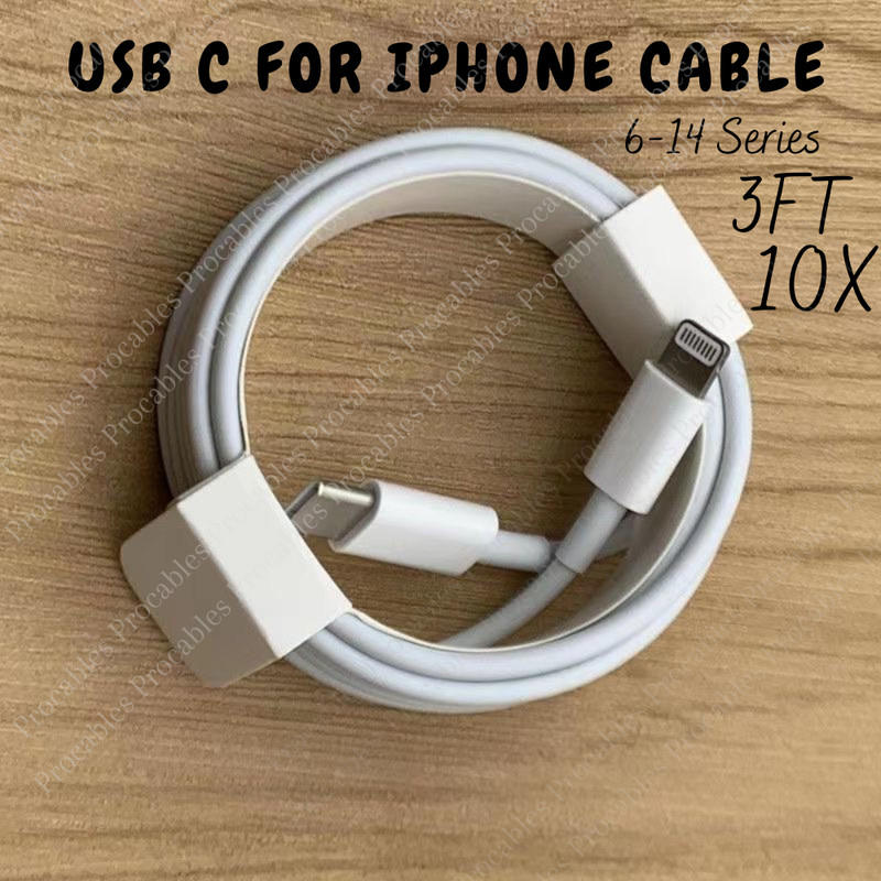 10X 3FT 20W PD USB C Fast Charger Data Cable Type C for iPhone 14 13 12 Cord Lot