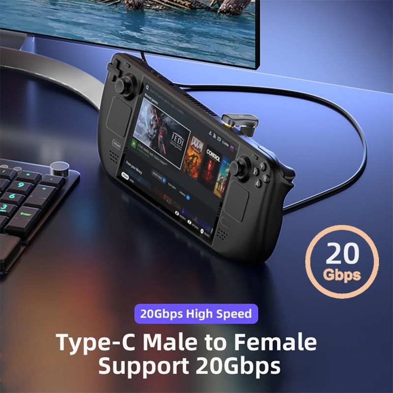 USB3.0 Type C Female to Male & OTG Opposite U Shape Back Angled Power Data Ad... gallery