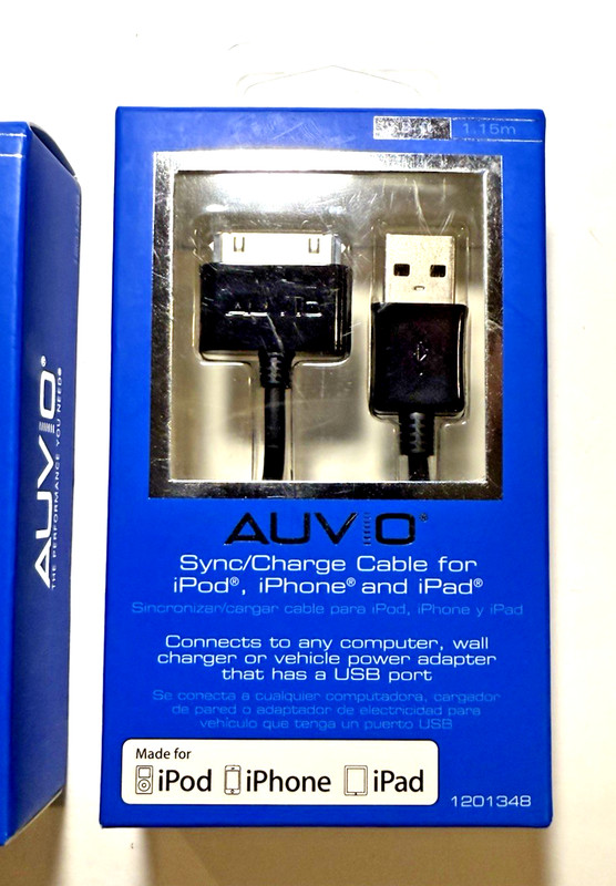 2 AUVIO Sync/Charge Cable iPod, iPhone and iPad gallery