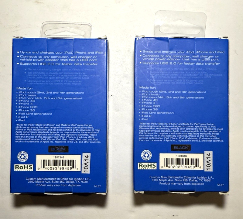 2 AUVIO Sync/Charge Cable iPod, iPhone and iPad gallery