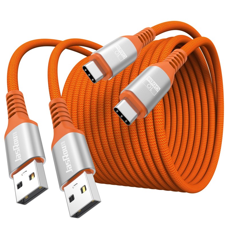 USB to USB C Data Cable 10ft 2Pack, 3A&10Gbps USB 3.2 Superspeed Long USB A t…