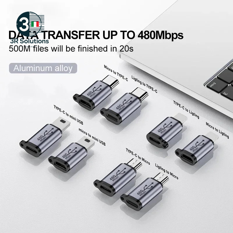 Typec Female to Mini USB/Type C Female to Micro Usb/Micro Connector Adapter gallery