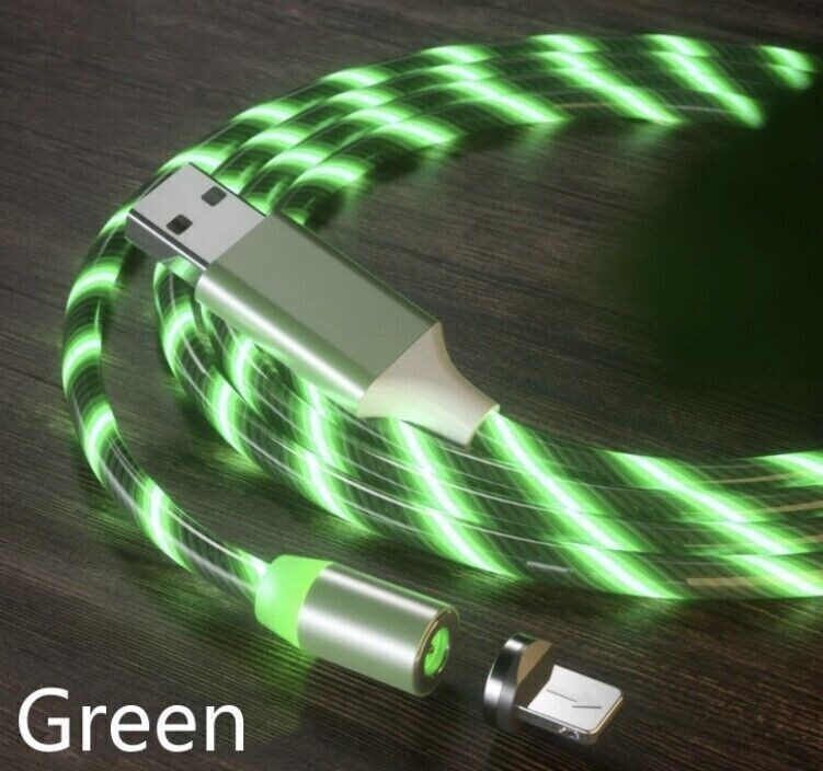 Light Up Phone Charger LED Fast Charging USB Cable Cord For iPhone Type C Micro gallery