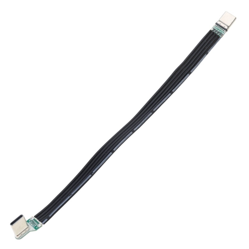 Flexible USB C to C Flat Silicone Cable 60W 180Mbps for Gaming Connectors gallery