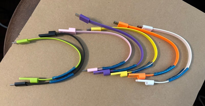 7 Short Flat Bracelet Micro USB 2.0 Sync Data Charger Cable - Android more gallery