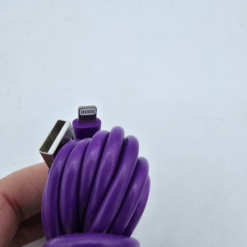 10 Foot Purple Wireless Gear Charging Cable Heavy Duty For iPhone/iPad New gallery