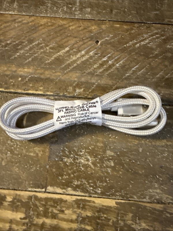 Wireless Gear 3ft Fabric USB Cable