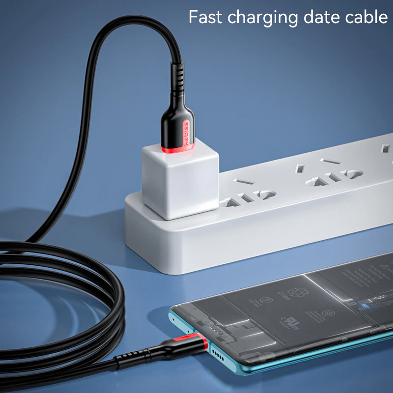 66W 6A USB Fast Charging Cable For Xiaomi Redmi Samsung Realme OPPO iPhone gallery