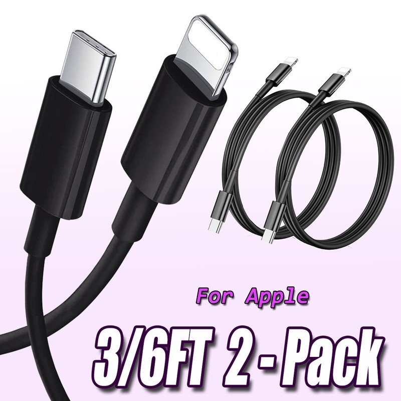2x USB C to iPhone Charger Cable For Apple iPad mini 2 3 4 5 Fast Charging Cord