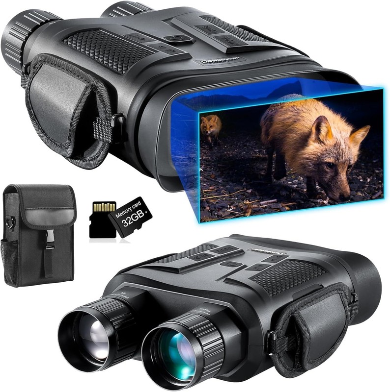 4K Full Color Night Vision Binoculars for Adults, 1000m Long Range Infrared G...