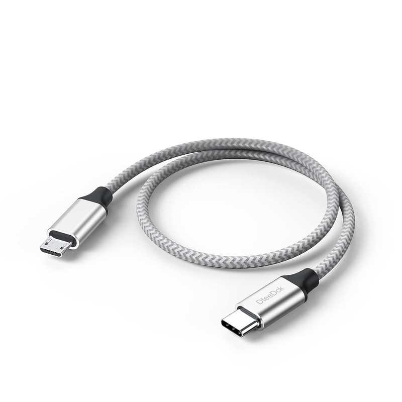 USB C to Micro USB Cable 1ft, 16W Charging & 480Mbps Data Transfer USBC Type C t