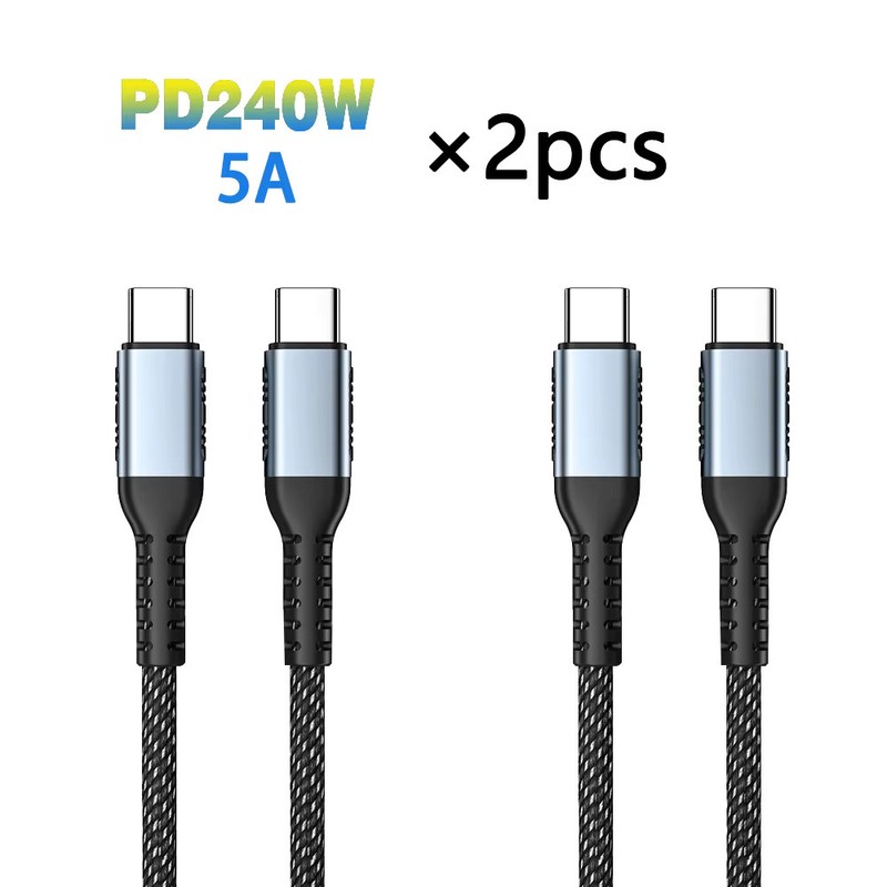 240W USB-C to USB-C Fast Charging Cable 100W PD E-Marker for iPhone 15 MacBook gallery