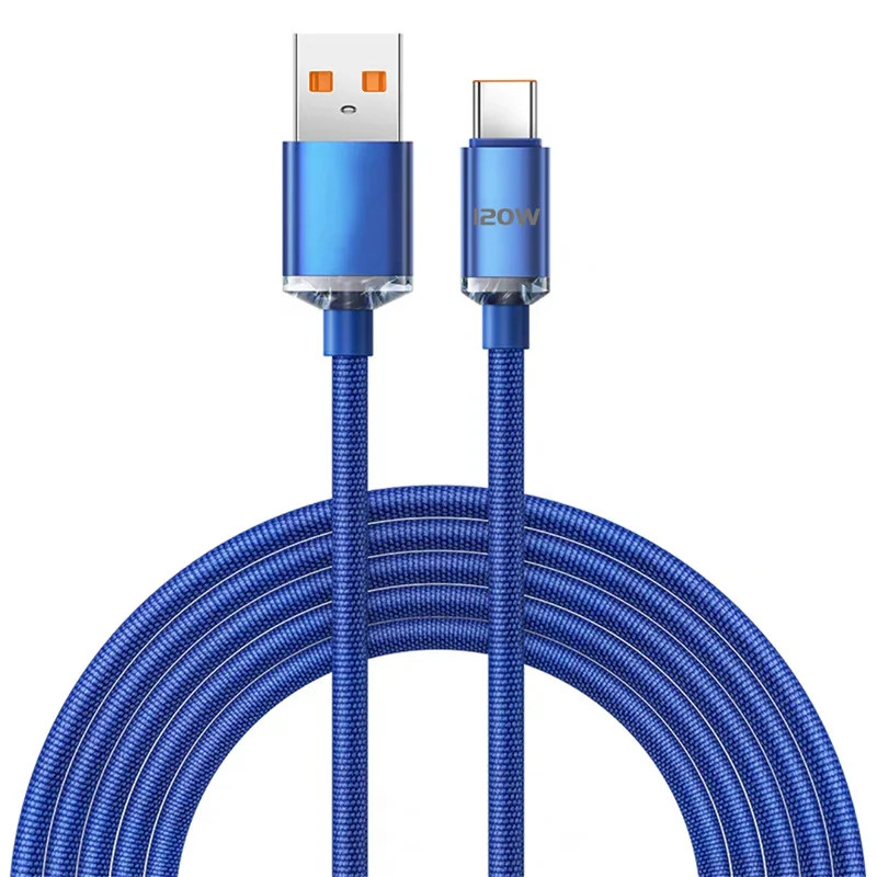 120W USB C Fast Charging Cable for Samsung Xiaomi Huawei OnePlus POCO