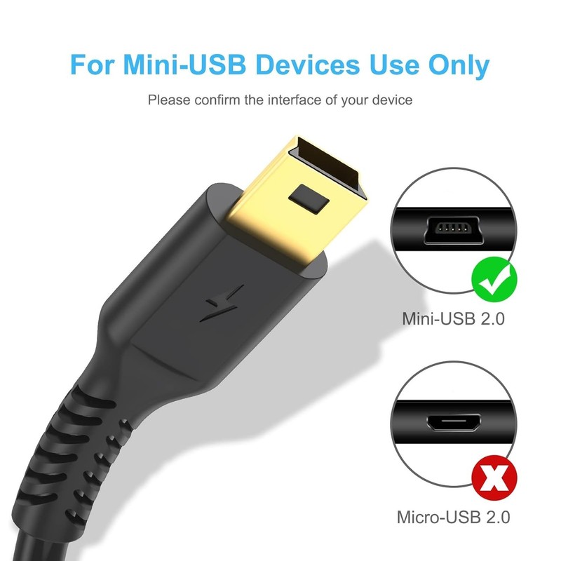 Durable 3ft Mini USB Cable Male to Male for PS3 Controller, MP3 Player, Camera gallery