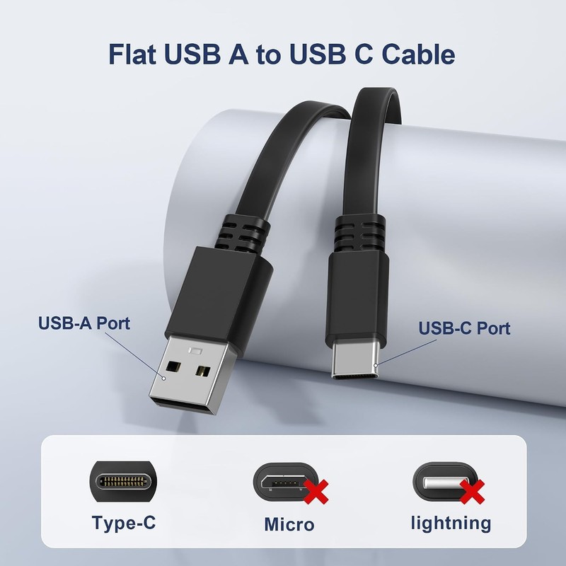 20ft USB A to USB C Power Cord for Tapo C120, eufy Cam S350 gallery
