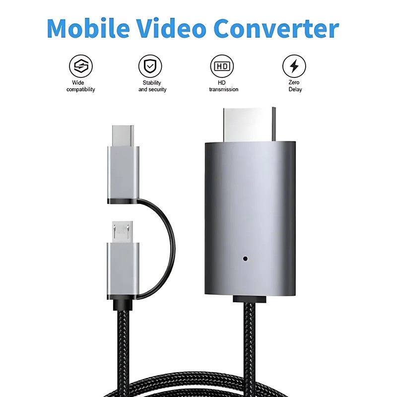 LD39 Wire HD Streaming Display TV Stick Dongle Micro USB Type C to HDMI Compatib gallery