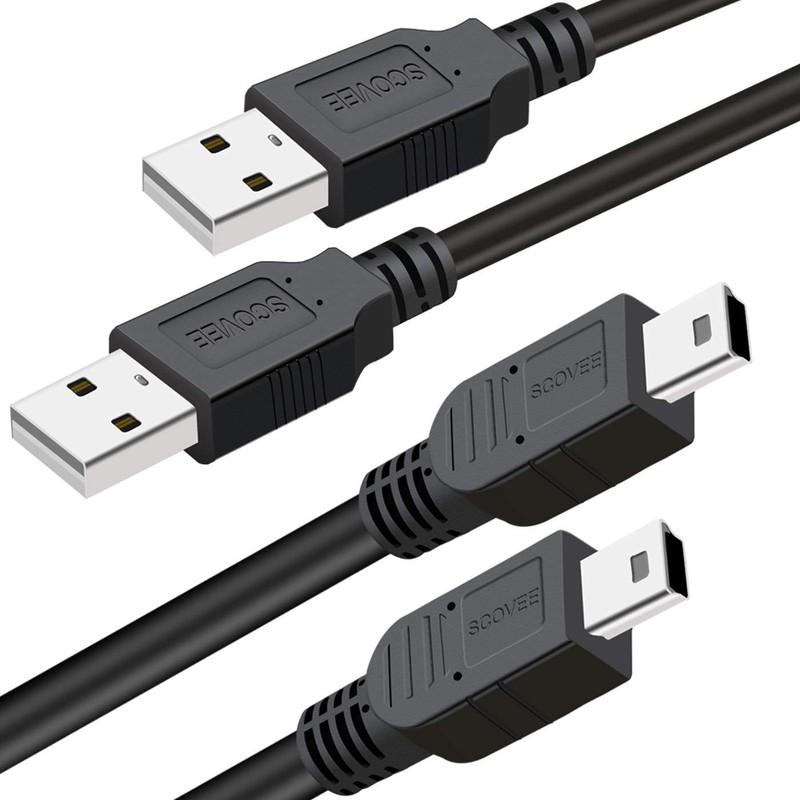 PS3 Controller Charger Cord, 2 Pack 10ft PS3 Charger Cable for Sony PlayStati...