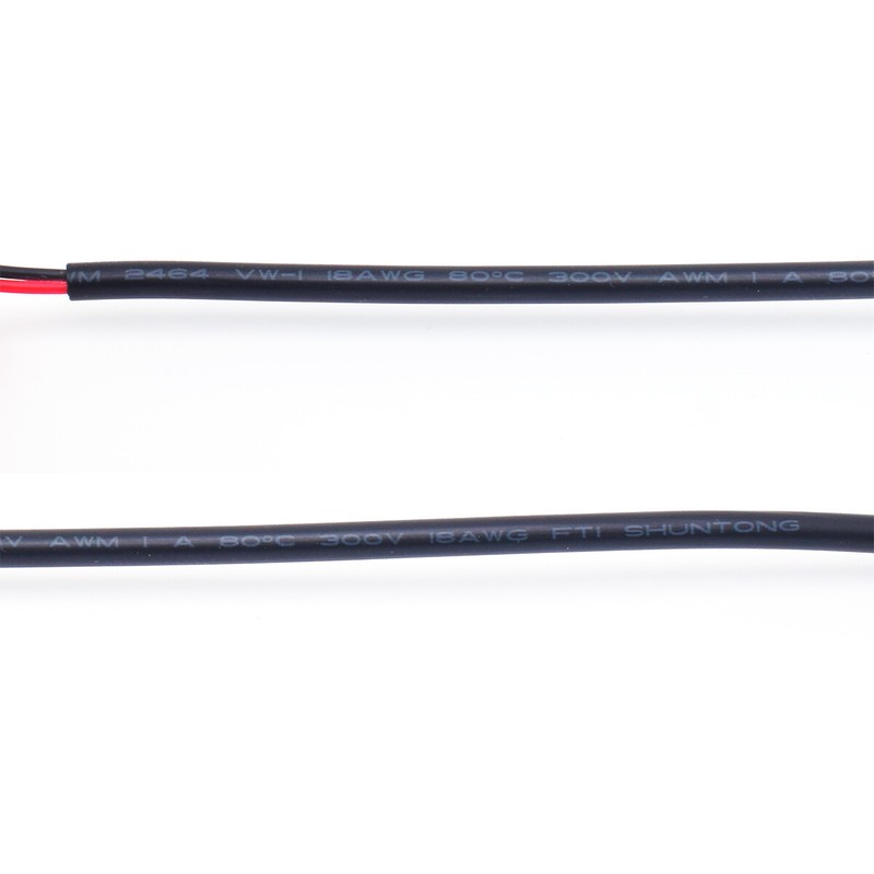 250pcs 18AWG DC 5.5x2.1mm Male Plug to Pigtail Cable 1FT/03M 7A for CCTV Camera gallery