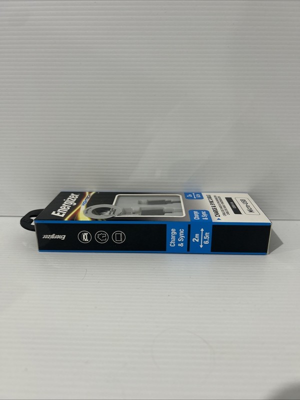 Energizer Extra Long 2M USB-A - MicroUSB Charger Sync Cable Phone Tablet Speaker gallery