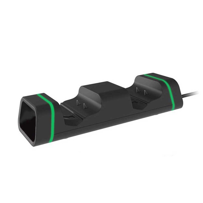 For Xbox One Series X S Dual Controller Charging Dock Compact Black Design