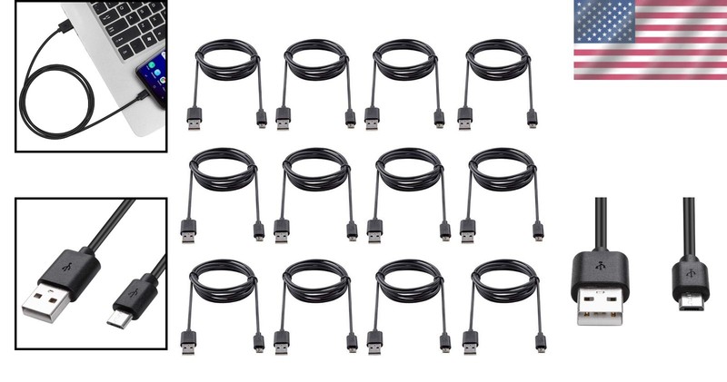 Multi-Pack Black Charging Cords 12-Pack gallery