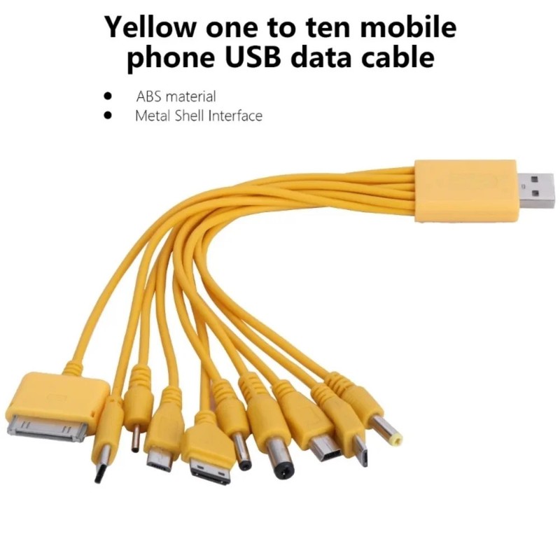 10 In 1 Multi-Function USB Charging Cable Universal Multi-head Cord for Phone gallery