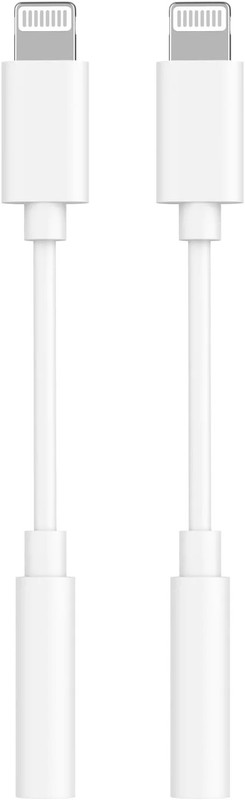 [Apple MFi Certified] Apple Lightning to 3.5 mm Headphone Jack Adapter, 2 Pack i