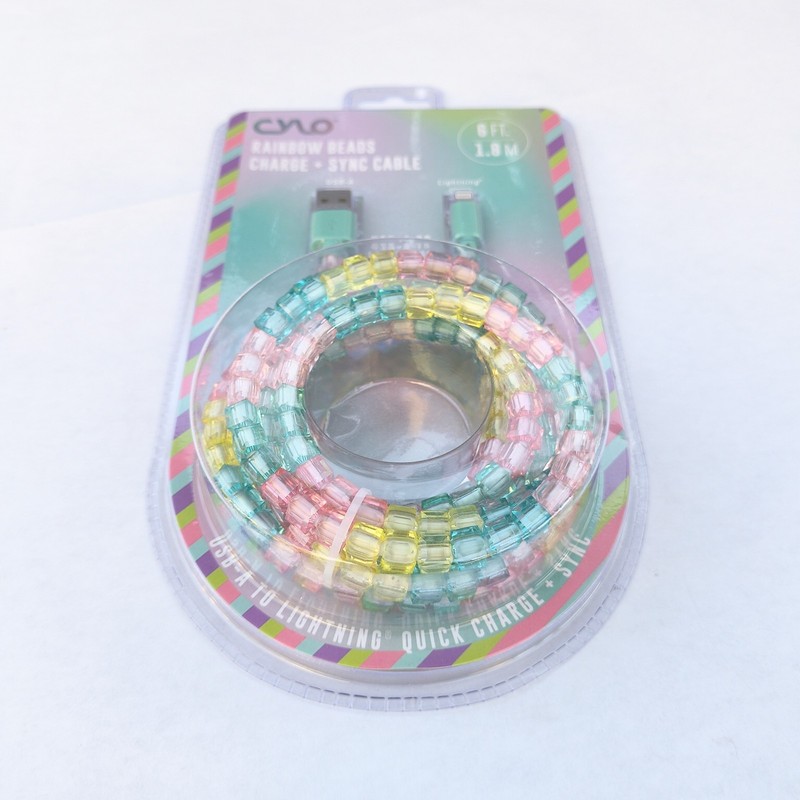 CYLO | Rainbow Phone Charger + Sync Cable USB-A Connector Quick Charge 6ft 1.8 M gallery