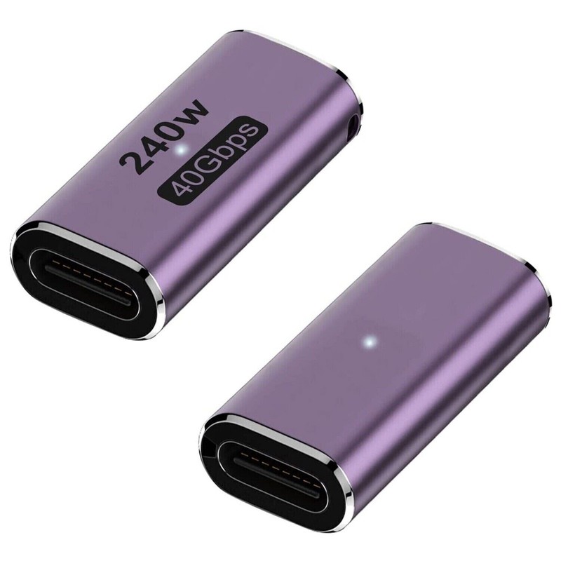 Universal USB 4 Type C Female To Female Adapter Connector Coupler 240W 40Gbps 8K gallery