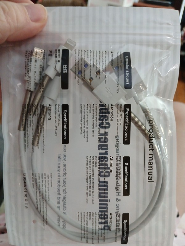 Premium Charger Cable 3 Cables for IPhone Fast Charging
