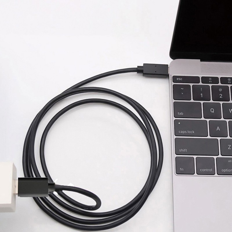Phone Charging Cable Type-C Black Thickened Wire with Firm Plating Port gallery