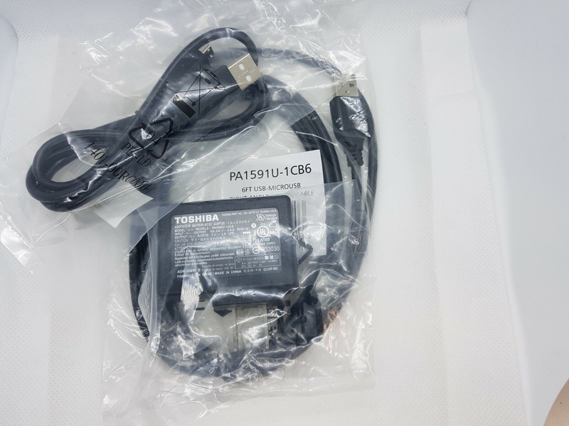 2 Toshiba USB-MICROUSB Charging Cables with AC/DC Adapter deal