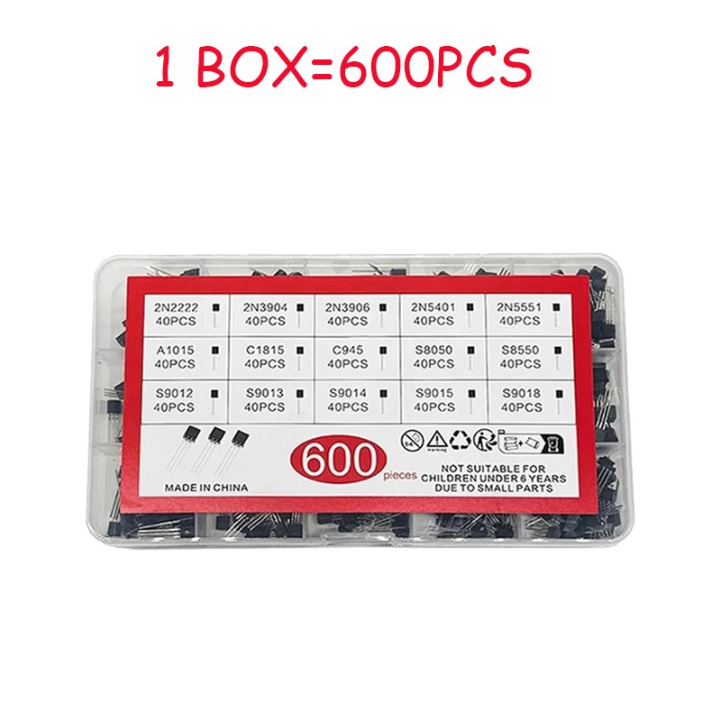 2400pcs TO-92 Assortment NPN PNP DIY kit 15 value Transistor 20% Off Hot Sales