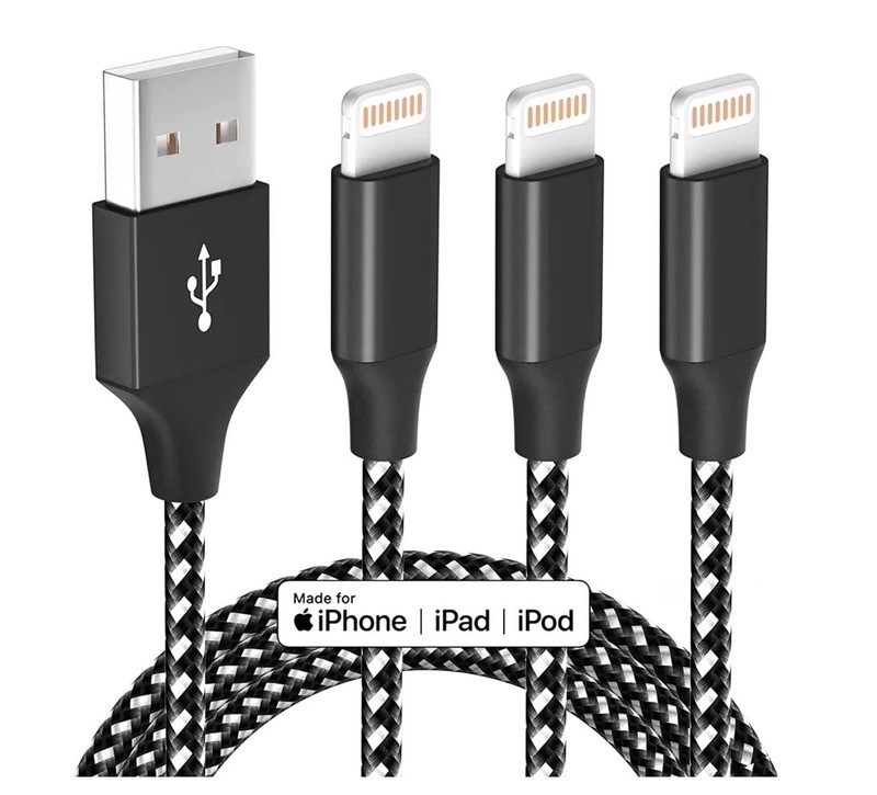 iPhone Charger Fast Charging Cord 3 Pack 10 FT Apple MFi Certified Lightning Cab