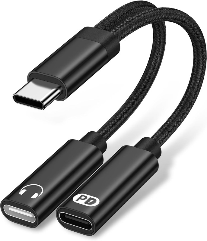 for Samsung Galaxy Headphone Adapter and Charger Adapter USB C 60W Fast Charging