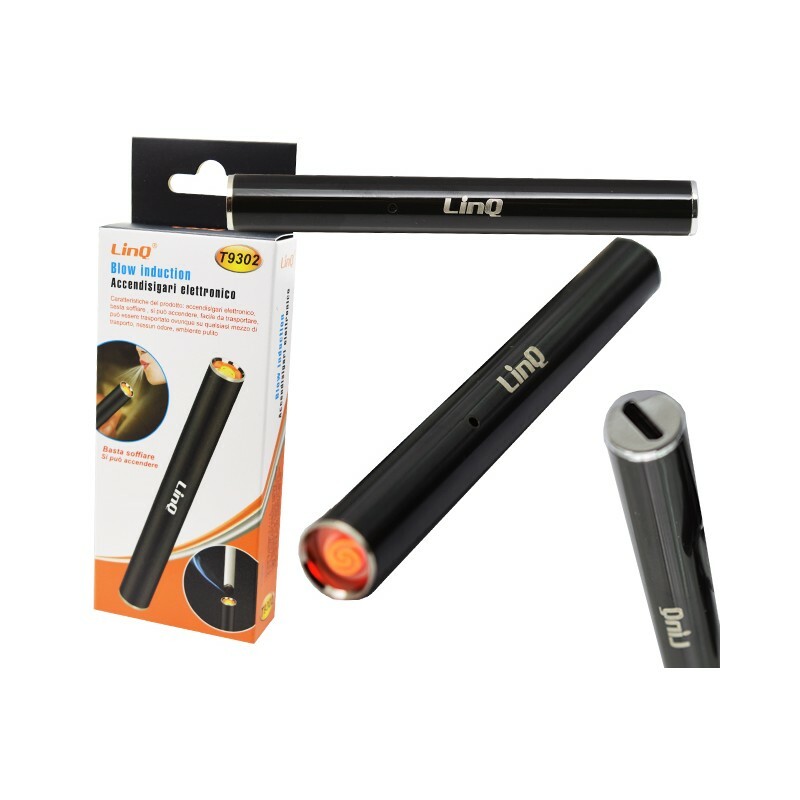 ELECTRONIC CIGARETTE LIGHTER WITH USB BLOW RECHARGEABLE BLACK WHITE WINDPROOF