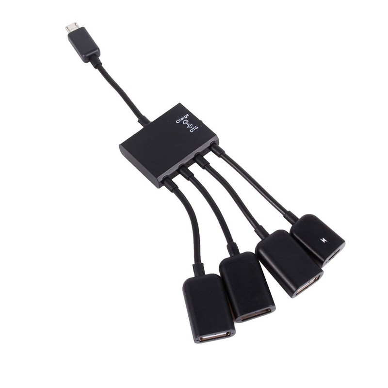 4 Port Micro USB Host OTG Hub Adapter Cable For Tablet Smartphone gallery